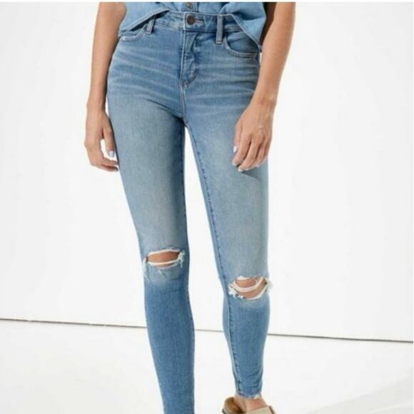 American Eagle hi-rise jegging dreamer jeans size 16s - Picture 1 of 9
